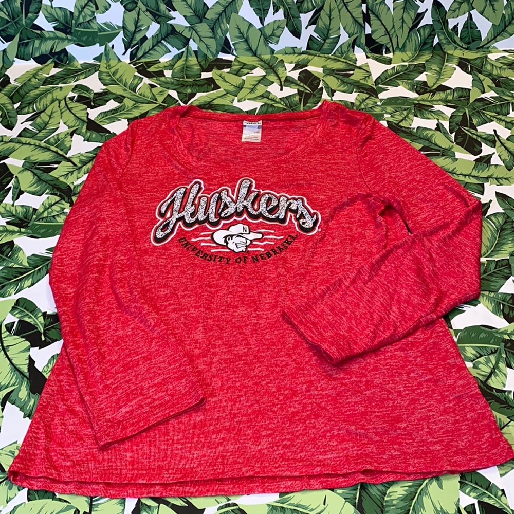 Creative Apparel Women’s Long Sleeve University of Nebraska Huskers Shirt SZ XL